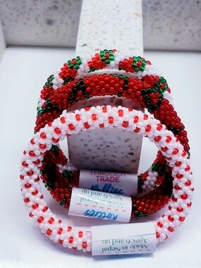 MISTLETOE -The Original Rollies® Bracelet for Kids" round, Nepal, #2 (3 Pcs)